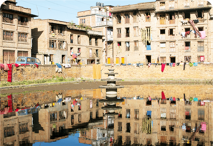 photo d'une retenue d'eau urbaine