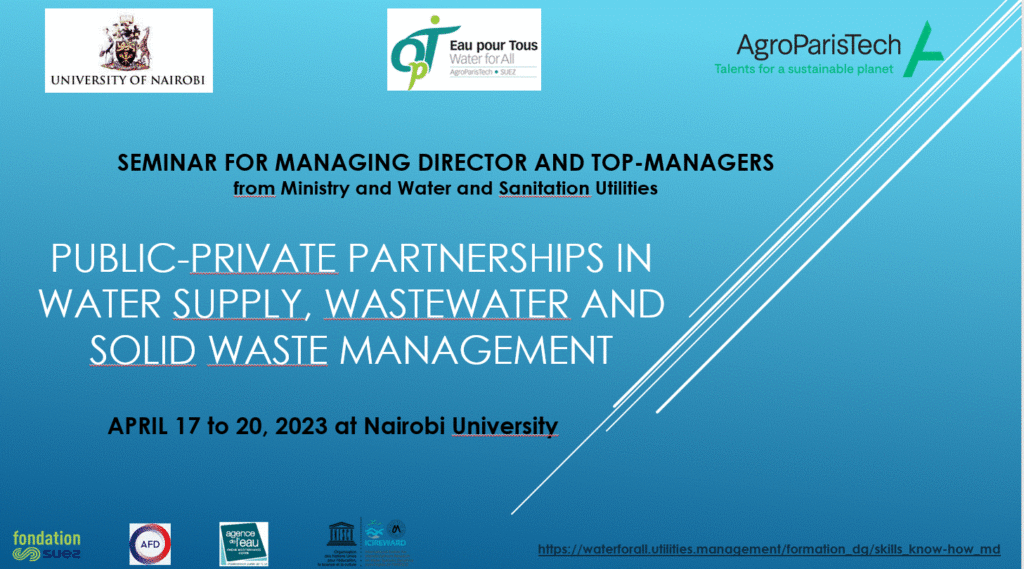 PPP Public-Private Partnership in Water Supply, Wastewater & Solid Waste Management at Nairobi