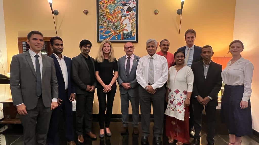 SRI LANKA – His Excellency Ambassador of France receives the OpT managers at the French Embassy in Colombo