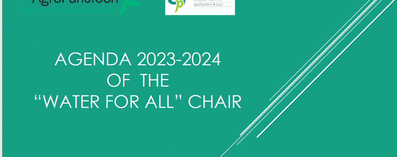 "WATER FOR ALL" CHAIR AGENDA FROM SEPT 2023 TO MAY 2024